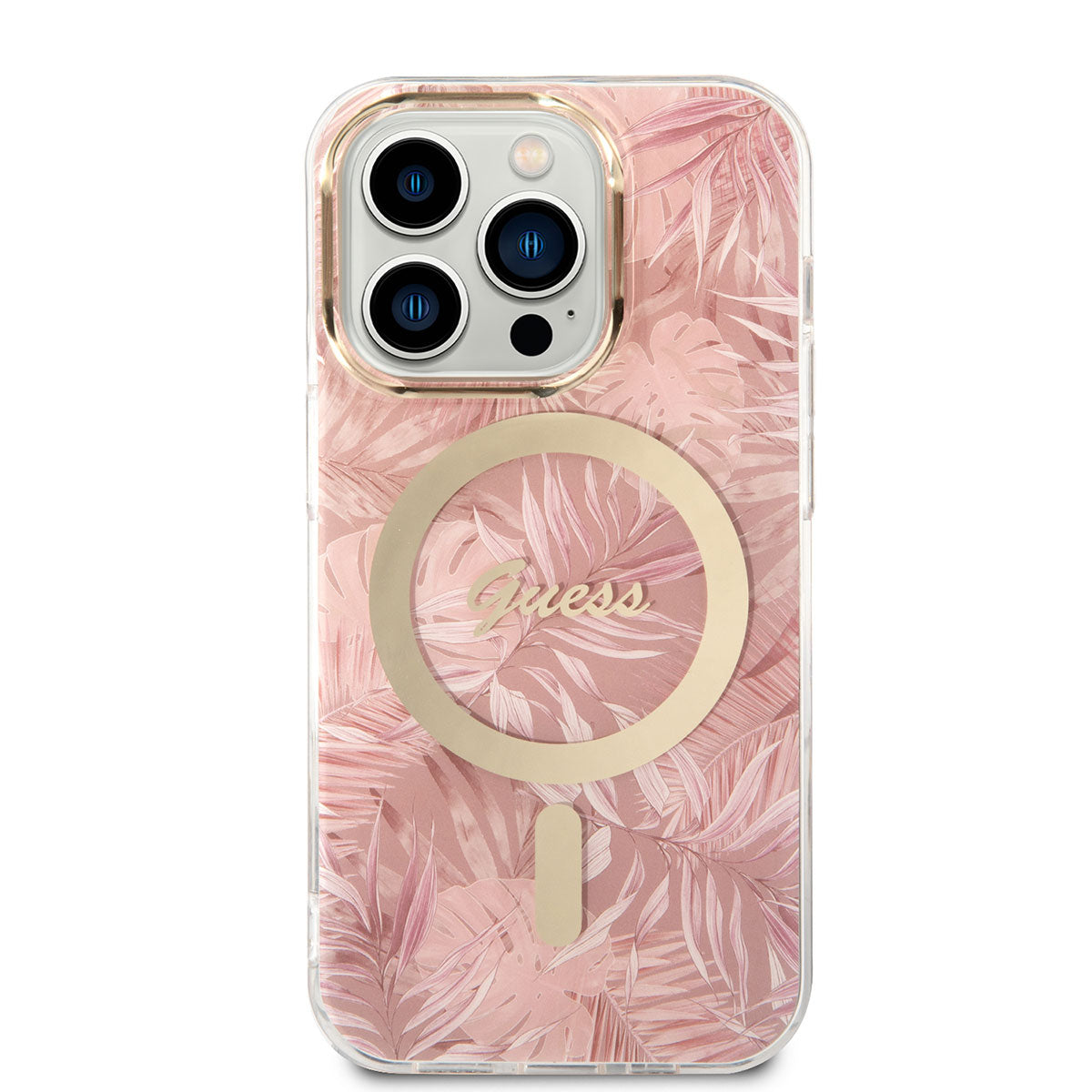 Guess iPhone 14 Pro Magsafe Şarj Özellikli Yaprak Desenli Magsafe Şarj Kablolu Telefon Kılıfı - 13 Guess iPhone 14 Pro Magsafe Şarj Özellikli Yaprak Desenli Magsafe Şarj Kablolu Telefon Kılıfı - 13